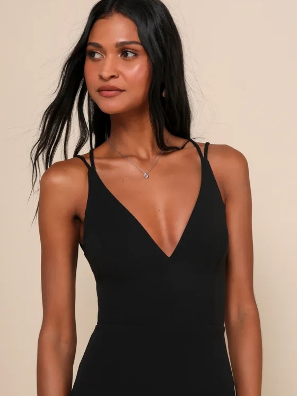 NWT Lulu's All This Allure Black Dress MEDIUM - Picture 5 of 11